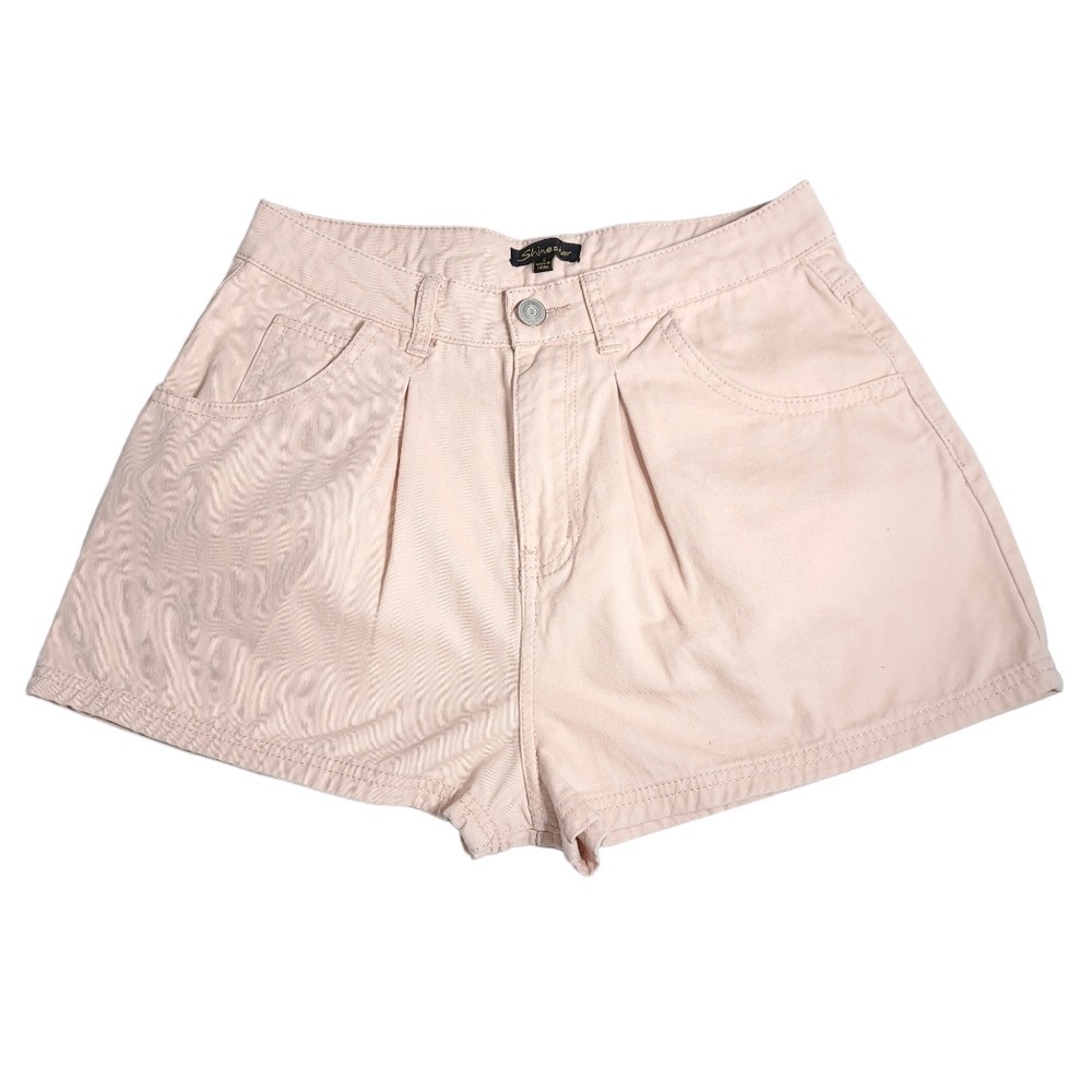Shinestar Women's Peach Colored Summer Shorts Size S 100% Cotton 5 Pockets